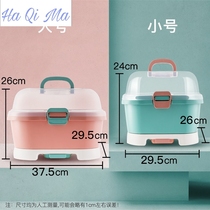 Bottle storage box baby special dustproof drying tableware storage box baby bottle drying rack drain rack