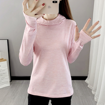 Quick-drying clothes women long sleeve hooded Spring and Autumn plus velvet elastic running fitness yoga mountaineering clothes quick-drying T-shirt women