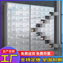 304 stainless steel sideboard canteen staff cupboard multi-grid cabinet lunch box cabinet factory staff food tray cabinet