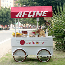 Net red iron flower mobile stalls hand push stalls stalls stalls stalls carts night market outdoor scenic spots selling cars