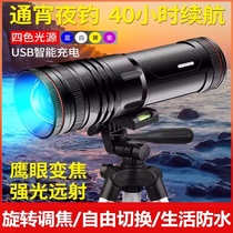 High-power fishing lampstand fishing night fishing light Multi-function luminous bridge fishing fishing light tour fishing strong light focusing