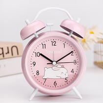Night light integrated clock student alarm clock 2021 new desktop children Girl Princess minimalist alarm Big Sound