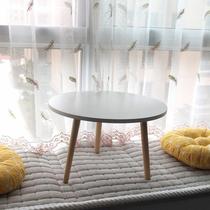 Nordic Floating Window Tea Table Tatami Tatami Small Table Bedroom Bed Upper Table Home Short Round Table Window Sill Terrace table minimalist table