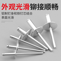 Big head rivet core blind big cap aluminum alloy galvanized Van car container lengthened and thickened large cap pull nail