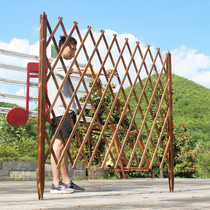 Carbonized anti-corrosion wood floor fence fence Outdoor courtyard fence Outdoor garden partition wall fence climbing pergola