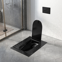 Household hotel hotel embedded hidden concealed water tank with cover black squatting toilet small apartment shower squatting pit