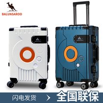 Kangaroo trend trolley box Net red female 20 inch boarding case male USB shock absorption universal wheel ultra light luggage suitcase