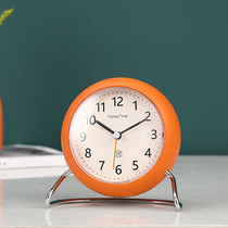 2021 new small alarm clock for boys and girls bedroom students with clock night light one mute get up artifact