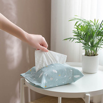 Tissue cover Japanese cotton linen fabric home living room smoking paper bag cute face paper cover storage cloth bag restaurant tissue box