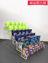 Front desk cash register convenience store supermarket chewing gum shelf display rack snack products xylitol gum cabinet shelf
