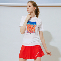 Engine bird sports skirt ladies 2020 new skirt pleated skirt lined with anti-light tennis running skirt