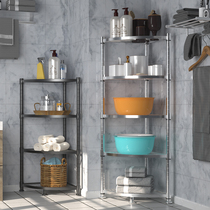 304 stainless steel bathroom basin rack toilet floor tripod toilet rack kitchen corner storage rack