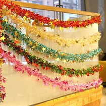 Arrange classroom decoration ribbon pull flower New Year's Day kindergarten decoration birthday scene wedding car wedding ribbon
