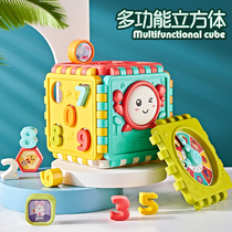 Baby toys children clapping drums hand drums hexagonal puzzle Music 6 months baby early education 1 year old rechargeable