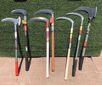 Sickle cutting knife outdoor long handle weeding knife agricultural reed knife cutting corn rice sickle right hand sickle