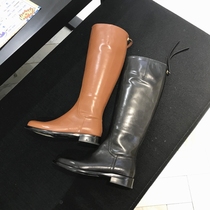 2019 new edgartuna square heel low heel warm skinny leather boots chivalrous boots women's boots q9301