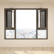 Yushangge doors and windows 120 series Broken Bridge titanium magnesium aluminum alloy all hidden narrow side System window custom mosquito anti theft window