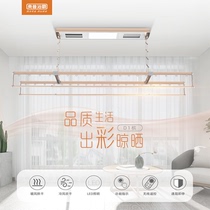 Aup Smart Clotheshorse electric remote control LED light lifting function D1 champagne blowdryer clotheshorse