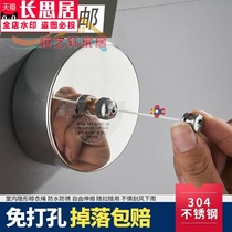 Telescopic non-perforated clothesline indoor invisible nail-free balcony shrink Magic home toilet line