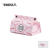 Cute cartoon Pink Pig car armrest box sun visor tissue cover tissue box car tissue bag pumping box sleeve large