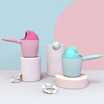 Baby shampoo cup shower Childrens bath bath spoon water scoop Baby bath shampoo cup thickened cartoon water scoop