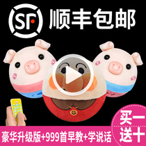 Net red jump pig voice, the same bread, super human tiktok, talking about baby, children's toys electric toys