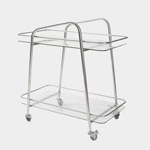  Stainless steel removable coffee table Simple dining car cart Net red creative side several household living room dining room wine cart