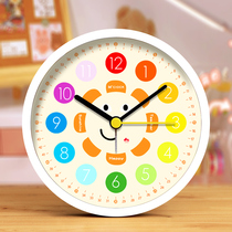 Alarm clock students use wake-up artifact bedside desktop small alarm cartoon mute children female Boy Special clock
