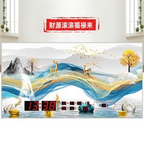 Perpetual Calendar electronic clock decorative painting 2021 New Wall digital calendar home living room wall light luxury 1022p