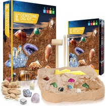 Gem Archaeological Fossil Digging Treasure Toys Childrens Handmade diy Girl Digging Crystal Treasure Hunt Box 6 Gifts