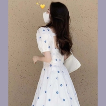 Law-style first love sweet and temperament little dresses supersenssen gentle wind white crummy foam sleeveless dress womens summer