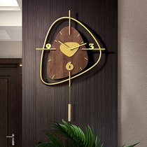Modern simple wall clock living room personality creative fashion Nordic clock home light luxury art Net red wall clock