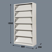  Factory direct sales special price library journal rack Newspaper rack bookshelf steel tin reading room book display rack map