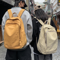 Original canvas Double shoulder bag female original Cebu About large capacity High School college student Bag Senteel Travel Texture Backpack