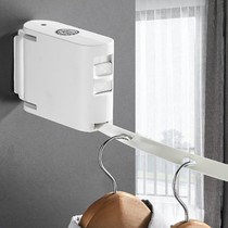 Shrink indoor quilt balcony lengthen hotel drying artifact black clothesline telescopic punch-free invisible drying rack