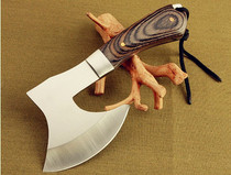 Stainless steel hand axe Outdoor camping kitchen knife Sapper axe Chopping wood and chopping trees Convenient small sharp tomahawk head