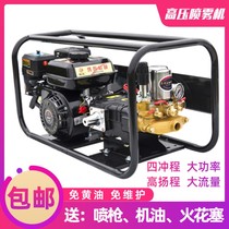 Four-stroke gasoline sprayer ceramic plunger pump directly connected to butter-free sprayer fruit tree high pressure high head water pump