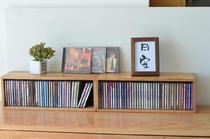  New fashion rack simple disc rack Collection CD finishing box Display record box Solid wood CD storage CD