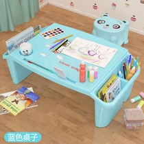 Plastic Bed Desk Small Table Notebook Computer Desk Baby Toddler Students Study Table Children Toy Table