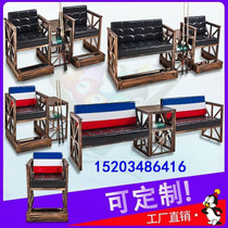 Sofa linen member retro club sofa chair billiard hall deck billiard chair billiard chair billiard chair table tennis seat stand chair