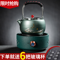 Teapot set household tea maker automatic electric pottery stove large capacity high temperature resistant thickening filter glass kettle