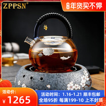 ZPPSN High Temperature Tea Boiler Teapot Home Set Electric Pottery Boiler Tea Steaming Machine Automatic Boiling Water Glass Jug