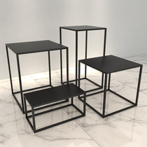 Clothing rack Window display table Wrought iron multi-layer bag rack Shoe rack Floor-to-ceiling Nakajima high and low water table display shelf