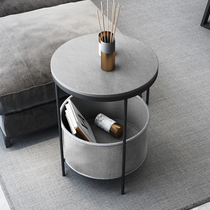 Nordic rock board sofa side corner few living room household coffee table house side cabinet mini light luxury modern round table