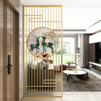 Light luxury iron screen partition Nordic office shelter modern simple living room entrance decorative wall