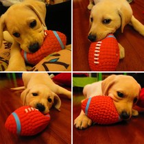 Pet dog dog toy puppy bite-resistant molar sounding artifact rugby big keji supplies book