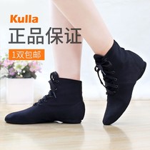 Black Kids Canvas Jazz Dance Shoes High Top Jazz Boots Dance Shoes Mens Jazz Shoes Soft Sole Shoes Jazz Dance Boots