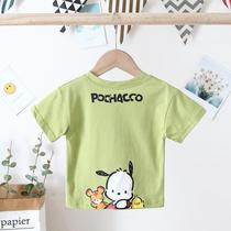 Childrens T-shirt Baby short-sleeved boys summer Clothes Girls T-shirt Childrens cotton top Baby short-sleeved childrens clothing new