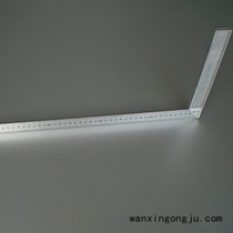 Precision right angle ruler 90 degrees stainless steel thickened angle ruler Woodworking large turning ruler Multi-function L-shaped corner steel ruler