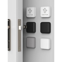 Non-perforated door suction silicone door touch door stopper anti-collision pad door resistance toilet handle door top buffer home new
